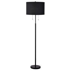 Fogo lampa podłogowa 2xE27 czarna LP-0304/2F BK