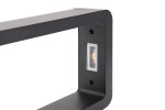 Lampa stojąca ogrodowa Rio LED H60 w kolorze antracytowym, w formie słupka. Widoczne elementy to prostokątna obudowa z delikatną fakturą oraz wbudowane światło LED, umieszczone w bocznej części. Produkt ustawiony w pozycji pionowej.