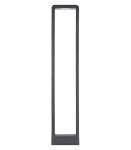 Lampa stojąca ogrodowa Rio LED H80 w kolorze antracytowym, o prostokątnym kształcie z otwartą górą, umieszczona na stabilnej podstawie. Ujęcie frontalne, na jednolitym tle.
