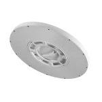 Plafon California D40 w kolorze białym, okrągły, z jedną diodą LED o mocy 36W. Widok z góry, ukazujący gładką powierzchnię oraz centralny otwór montażowy. Brak dodatkowych zdobień, prosty i nowoczesny design.