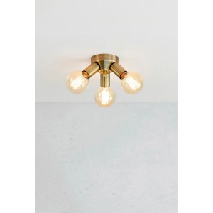 Mazzo lampa sufitowa 3xE27 antyczny mosiądz 108550