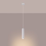 Karbon 1 lampa wisząca 1xGU10 biała SL.1535