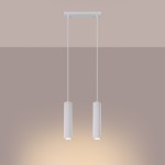 Karbon 2 lampa wisząca 2xGU10 biała SL.1536