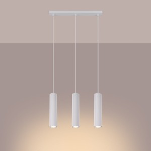 Karbon 3 lampa wisząca 3xGU10 biała SL.1537
