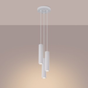 Karbon 3P lampa wisząca 3xGU10 biała SL.1538