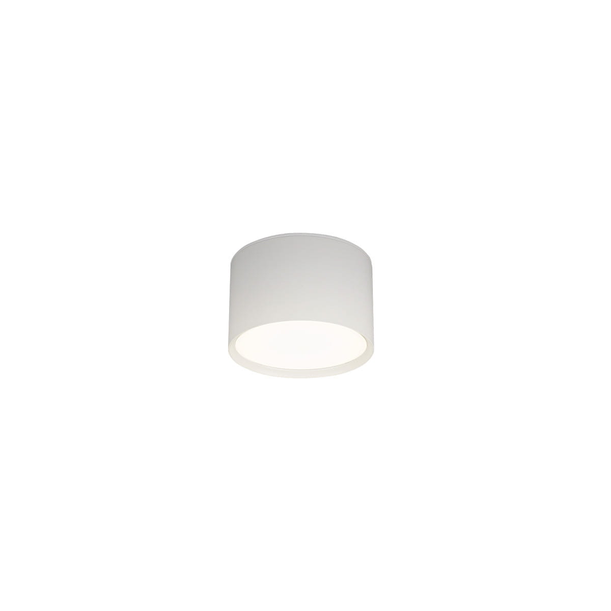 Biała lampa sufitowa Kendal LED IP54 w kształcie cylindrycznym. Zainstalowana w pozycji wiszącej, emituje białe światło. Materiał obudowy matowy, odporny na wilgoć (IP54). Prosty design, idealna do nowoczesnych wnętrz.