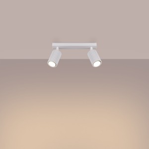 Karbon lampa sufitowa (spot) 2xGU10 biała SL.1542