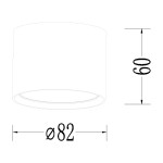 Czarna lampa sufitowa Kendal 1xGX53 o średnicy 82 mm i wysokości 60 mm. Prosty, cylindryczny kształt, przeznaczona do montażu sufitowego. Idealna do nowoczesnych wnętrz.