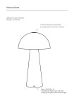 Lampa stołowa Fungi akumulatorowa, czarna, z okrągłym kloszem i smukłą podstawą. W zestawie kabel USB Type-C. Zasilanie LED 1,5W. Widok frontalny, stojąca, z przyciskiem na górze do włączania i regulacji jasności.