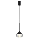 Lampa wisząca Suza IP44 w kolorze czarnym z jedną diodą LED o mocy 6W. Posiada stożkowaty kształt z przezroczystą osłoną, zawieszona na cienkim kablu, z okrągłym mocowaniem sufitowym. Idealna do zastosowań wewnętrznych i zewnętrznych.