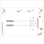 Lampa wisząca Karbon 2 w kolorze oliwkowym, z dwoma miejscami na żarówki GU10. Zawieszona na cienkich linkach, z minimalistycznym designem. Widok z góry, ukazujący szczegóły mocowania i kształt kloszy.