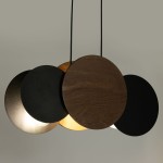 Tola lampa wisząca 3xE27 czarna/brąz 40893