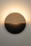 Luna D26 kinkiet 1xLED/7W czarny/dąb 40861