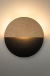 Luna D36 kinkiet 1xLED/7W czarny/dąb 40865