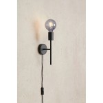Cielo kinkiet 1xE27 piaskowy czarny 108686