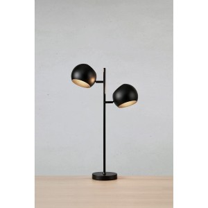 Edgar lampa stołowa 2xE14 czarna 108691
