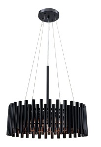 Narni lampa wisząca 5xE27 czarna 6235/5 BL