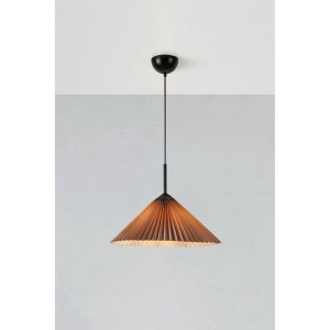 Plisado lampa wisząca 1xE27 czarny/ szary 108709
