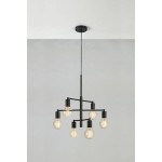 Cielo lampa lampa wisząca 6xE27 piaskowy czarny 108717