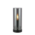 Post lampa stołowa 1xE14 czarna/dymna 108718