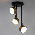 Nemo lampa wisząca 3xGX53 czarna/złoty szczotkowany 41088