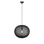 Lampa wisząca Florence D50 w kolorze czarnym, z oprawą w kształcie kulistej siatki. Posiada jedno mocowanie E27 i jest zawieszona na cienkim przewodzie. Prosta, nowoczesna forma, idealna do różnych wnętrz.