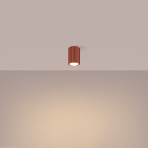 Karbon 10 lampa sufitowa 1xGU10 ochra czerwona SL.1625