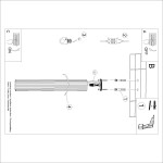 Lampa sufitowa Karbon 60, z jednym gniazdem GU10, w kolorze ochra czerwona. Produkt o cylindrycznym kształcie z teksturowaną powierzchnią. Ujęcie z góry, pokazujące elementy montażowe i detale konstrukcji.
