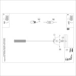 Lampa wisząca Karbon 1 o mocowaniu 1xGU10 w kolorze ochra czerwona. Produkt z okrągłym, teksturowanym kloszem i prostym, metalowym zawieszeniem. Ujęcie z boku, ukazujące detal oraz kształt lampy.