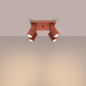 Karbon L lampa sufitowa (spot) 4xGU10 ochra czerwona SL.1640