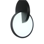 Lampa wisząca Circlo 1xLED/8W w kolorze czarnym, z okrągłym kloszem, częściowo matowym i częściowo przezroczystym. Ujęcie z boku, ukazujące nowoczesny design. Idealna do nowoczesnych wnętrz.