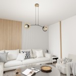 Lampa wisząca Skiva 2xE27 w kolorze czarnym i jasnego drewna. Posiada dwa okrągłe klosze na cienkich linkach, zawieszona w nowoczesnym wnętrzu z jasnymi meblami i dekoracjami. Ujęcie z góry, pokazujące lampę nad stolikiem kawowym.
