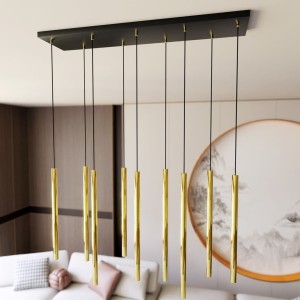 Selter lampa wisząca 9xG9 czarna/złota 1332/9