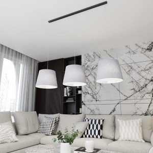 Epoca lampa wisząca 3xE27 czarna/szara 1405/3