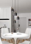 Target lampa wisząca 4xE27 czarna/złota 1400/4PREM