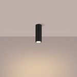 Karbon 20 lampa sufitowa 1xGU10 czarny SL.1569