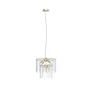 Nira lampa wisząca 8xE14 złota MD3523-8M-EGN