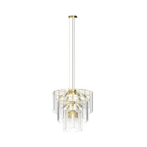 Nira lampa wisząca 14xE14 złota MD3523-14L-EGN