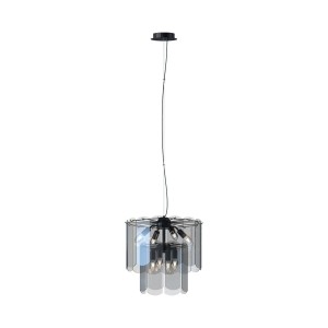 Nira lampa wisząca 8xE14 czarny chrom MD3523-8M-EBCN