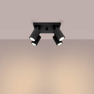 Karbon L lampa sufitowa (spot) 4xGU10 czarna SL.1583