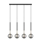 Arcturus lampa wisząca 4xG9 czarna/złota P0574-04D-SDFZ