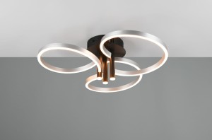 Caruso lampa sufitowa 1xLED/43W/CCT czarna/aluminium 648110605