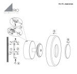 Plafon Celeste 1xLED/10W w kolorze kawowym i białym, okrągły, z oprawą montażową. Widoczne elementy montażowe oraz detale konstrukcyjne. Ujęcie pokazuje sposób instalacji oraz poszczególne komponenty.