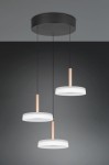 Celeste lampa wisząca 3xLED/22,5W kawowa/biała 354930365
