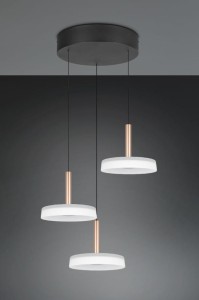 Celeste lampa wisząca 3xLED/22,5W kawowa/biała 354930365