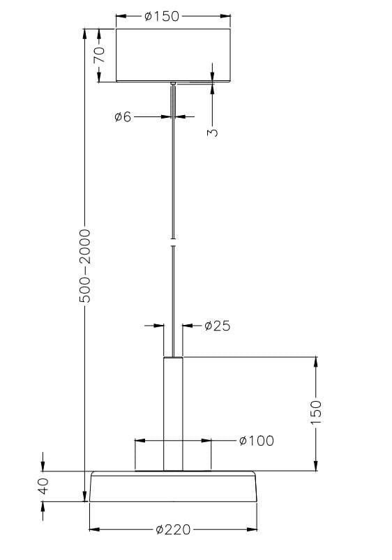 Lampa wisząca Celeste 1xLED/10W w kolorze kawowym i białym. Prosta konstrukcja z regulowaną wysokością (500-2000 mm). Okrągła podstawa o średnicy 220 mm, prostokątny klosz 150x70 mm, metalowe elementy w kolorze białym.
