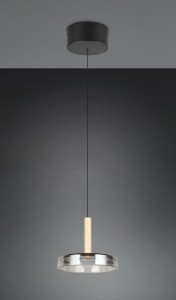 Celeste lampa wisząca 1xLED/10W czarna/chrom 354910132