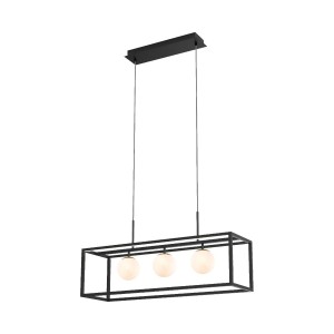 Piro lampa wisząca z pilotem 3xG9+LED czarna/złota MD3115-3-3BT