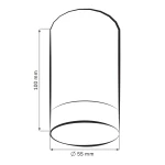 Lampa sufitowa Arras tuba 1xGU10 w kolorze białym z złotymi akcentami. Cylindryczny kształt, wymiary 100 mm wysokości i 55 mm średnicy. Prosta, elegancka forma, idealna do nowoczesnych wnętrz.