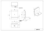 Kinkiet Fairfield w kolorze białym, z wbudowanym portem USB-C. Posiada prostokątną obudowę o wymiarach 160x200 mm. Zasilanie z sieci, wykonany z materiałów teksturowanych, z zamontowaną lampą LED o mocy 9W. Ujęcie boczne z widokiem na porty.